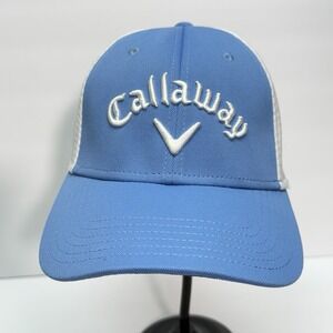 Callaway Golf Hat Men S/M Mesh Back Polyester Blue Colorblock